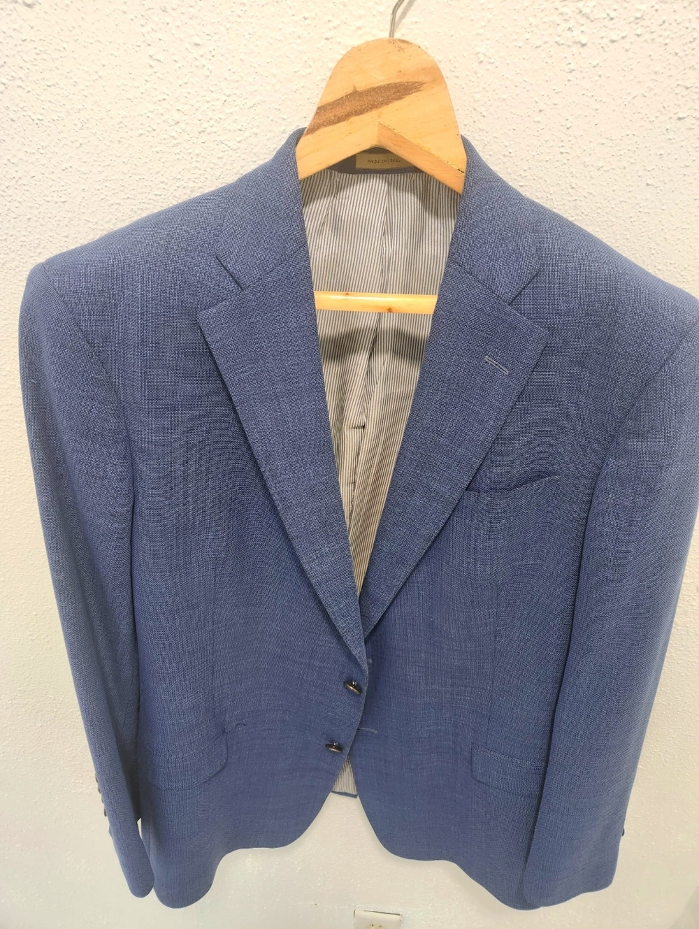 Brooks Brothers 42R Blue Wool Blazer Sport Coat Mens Classic Business Jacket